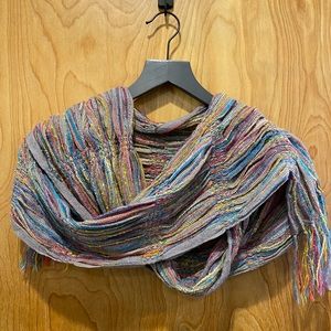 Handwoven Multi-Color Multi-Textured scarf